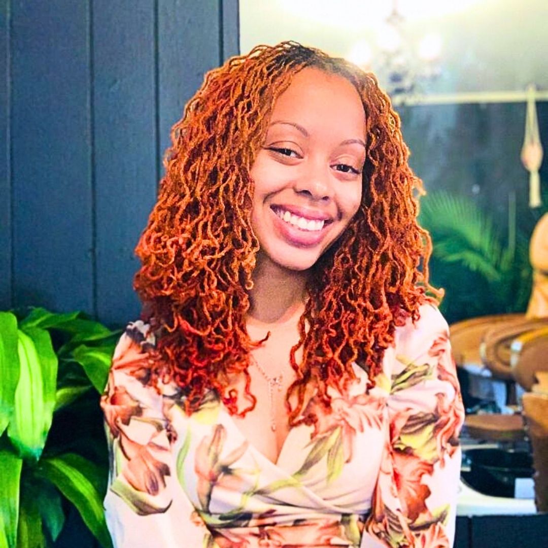 wavy ginger locs on black ladies
