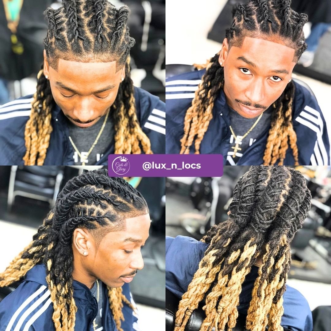 colored locs for men