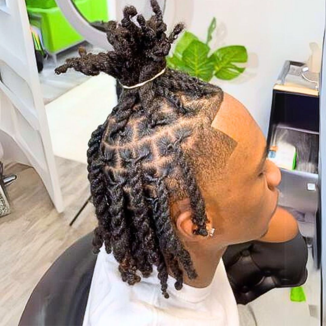 two strand twist on Men