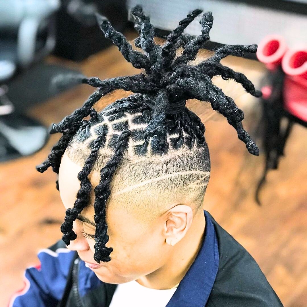 dreadlocs style on black men