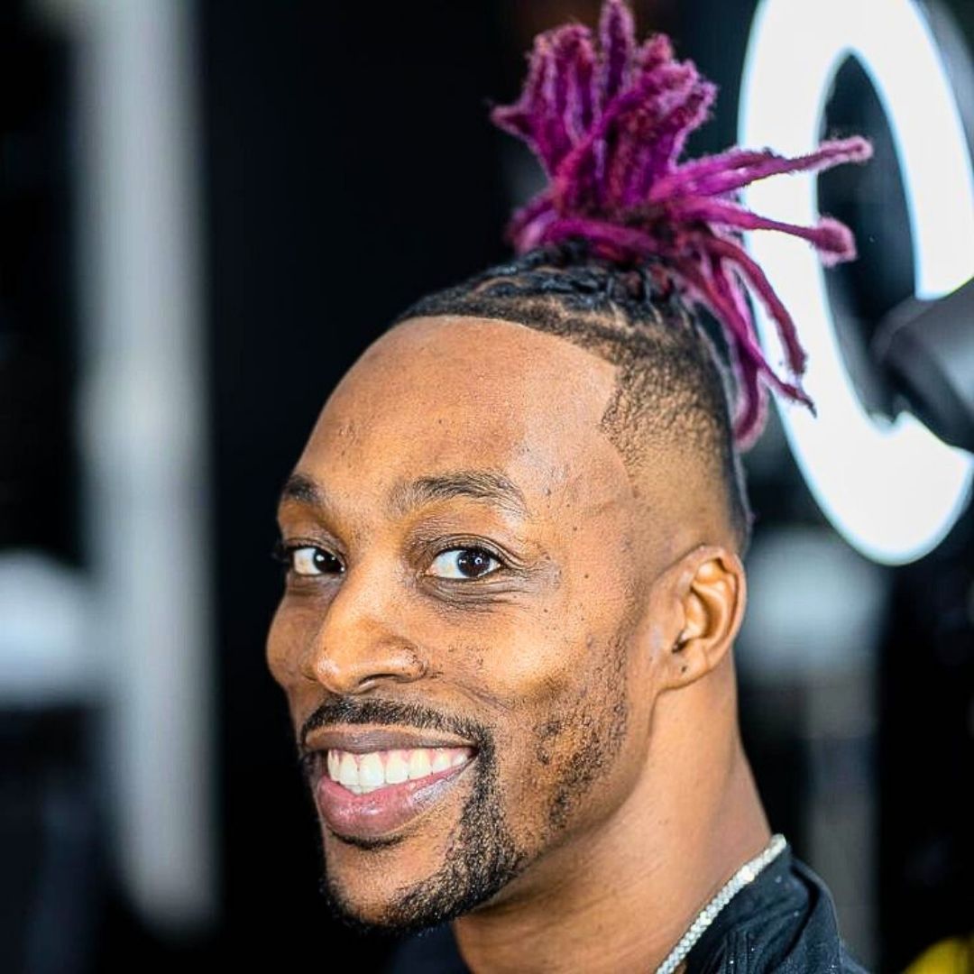 Colored dreads on Men