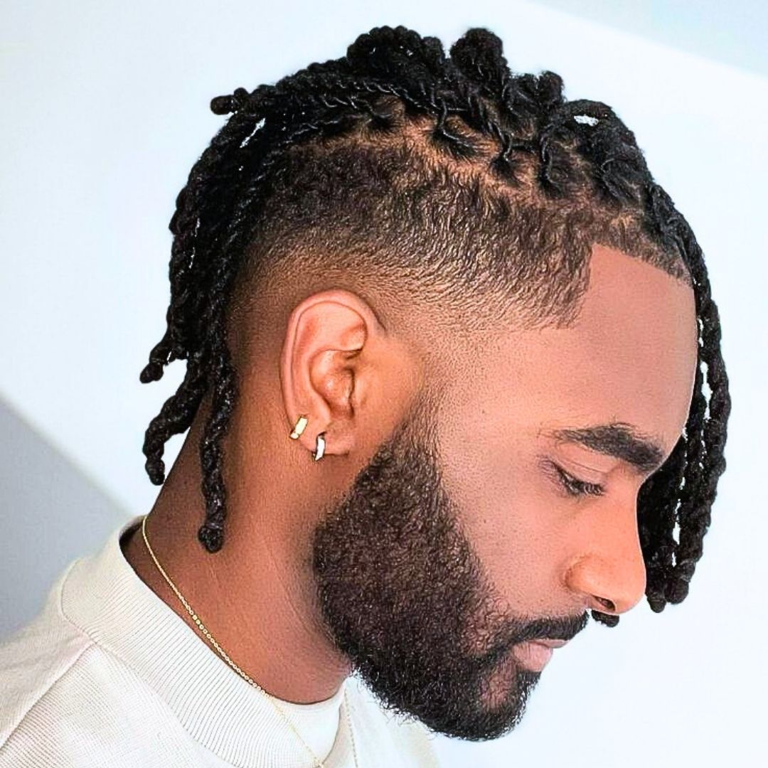 two strand twist on men