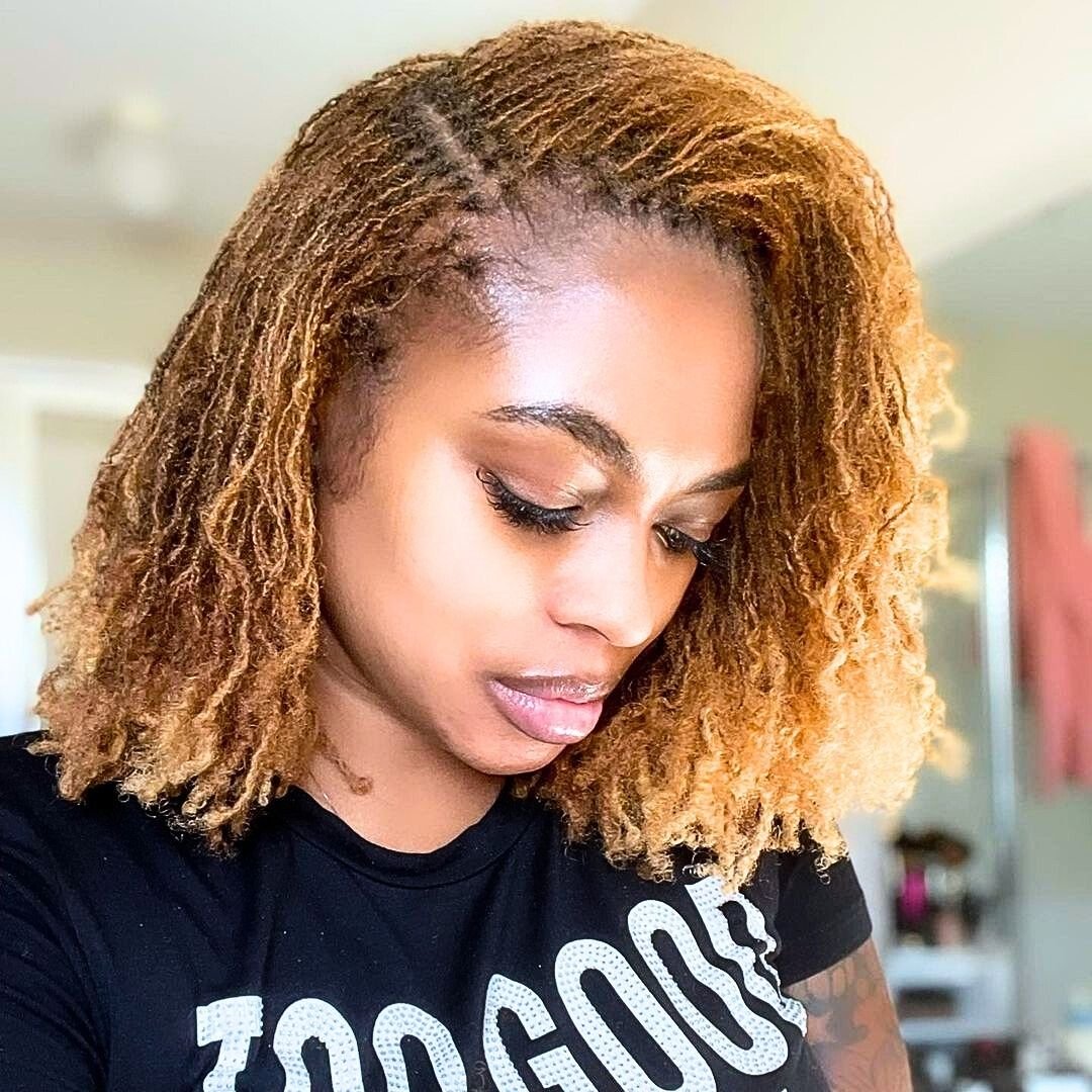 micro locs on black women