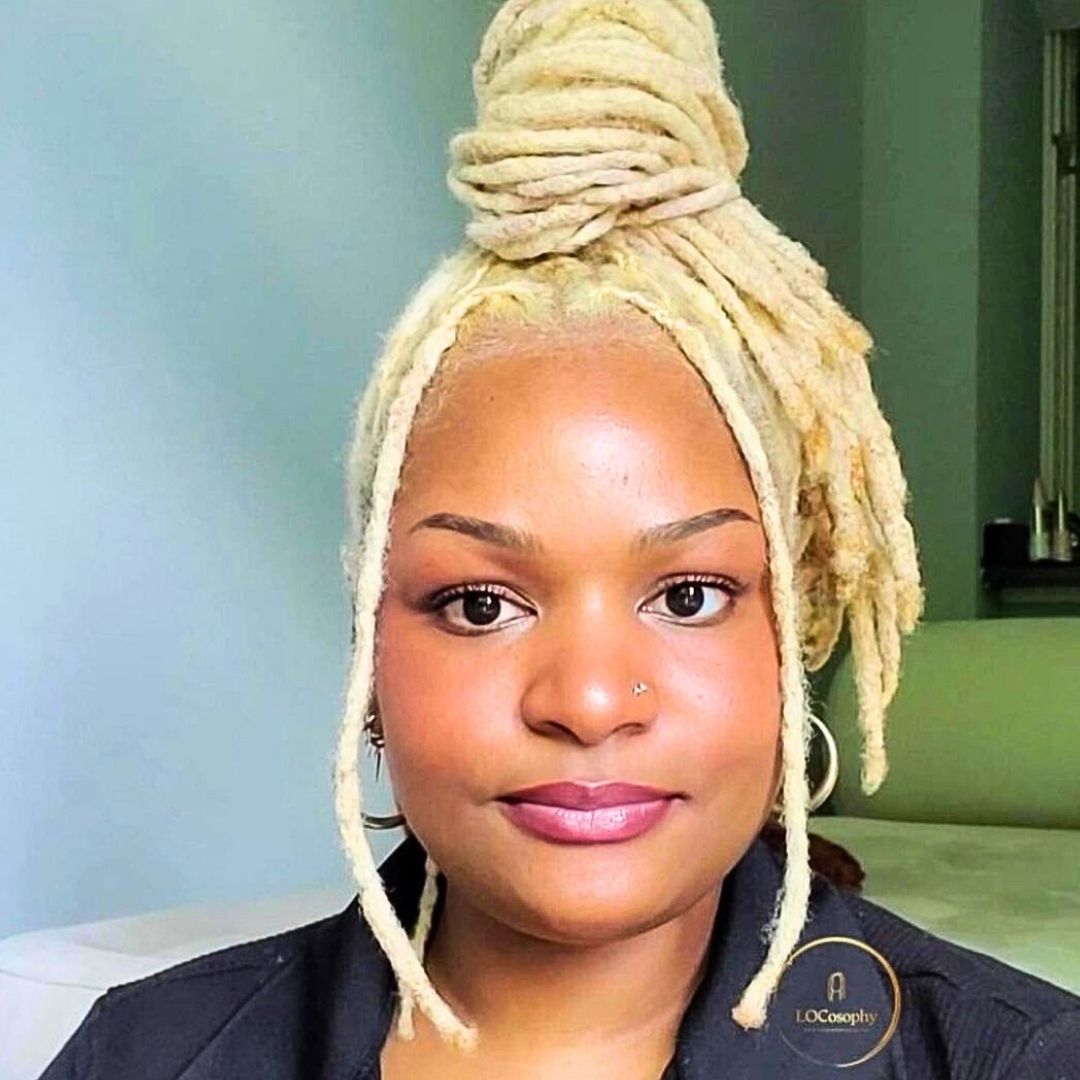 Blonde locs hairstyle