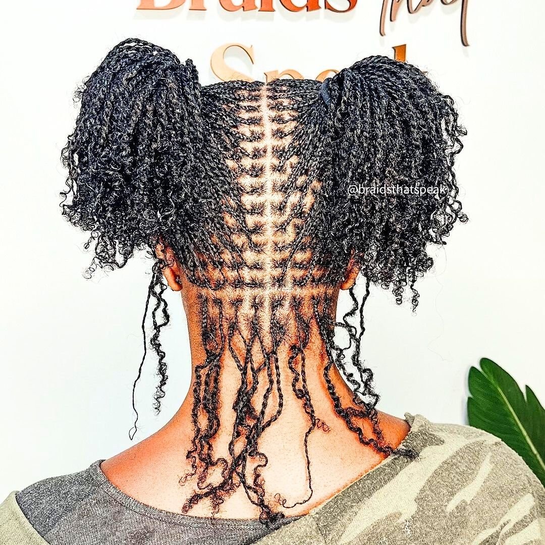 micro locs hairstyle