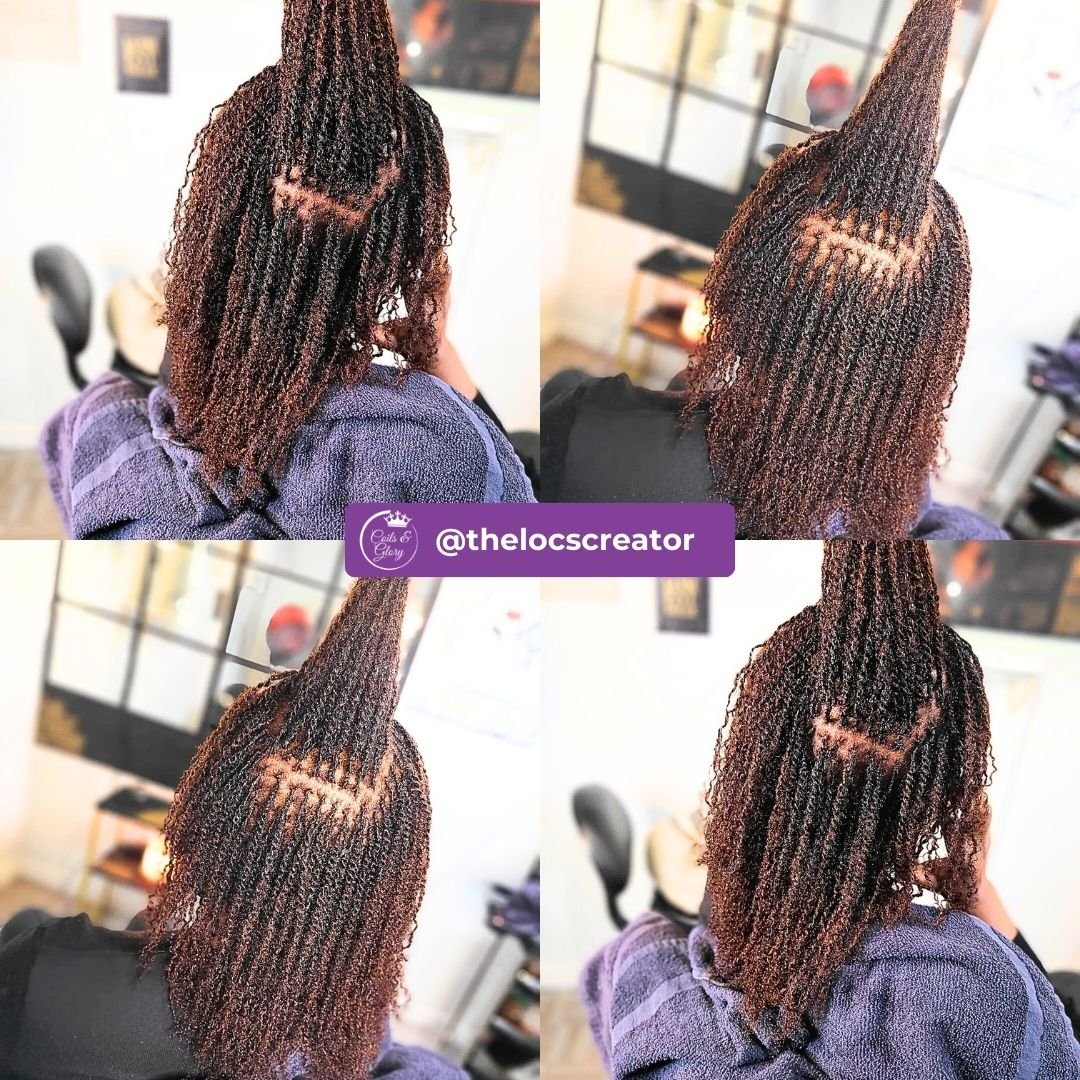 two strand twists locs on black ladies