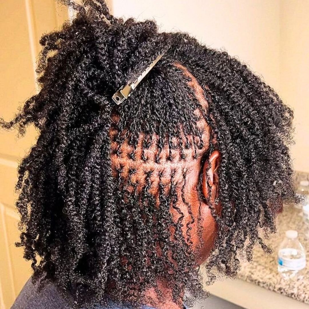 micro locs on black girls