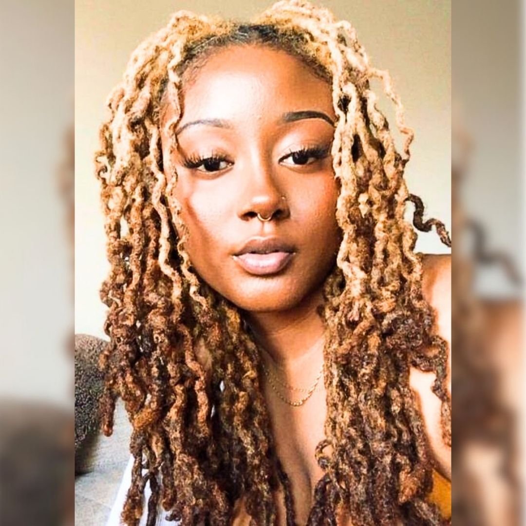 OMbre locs hairstyle