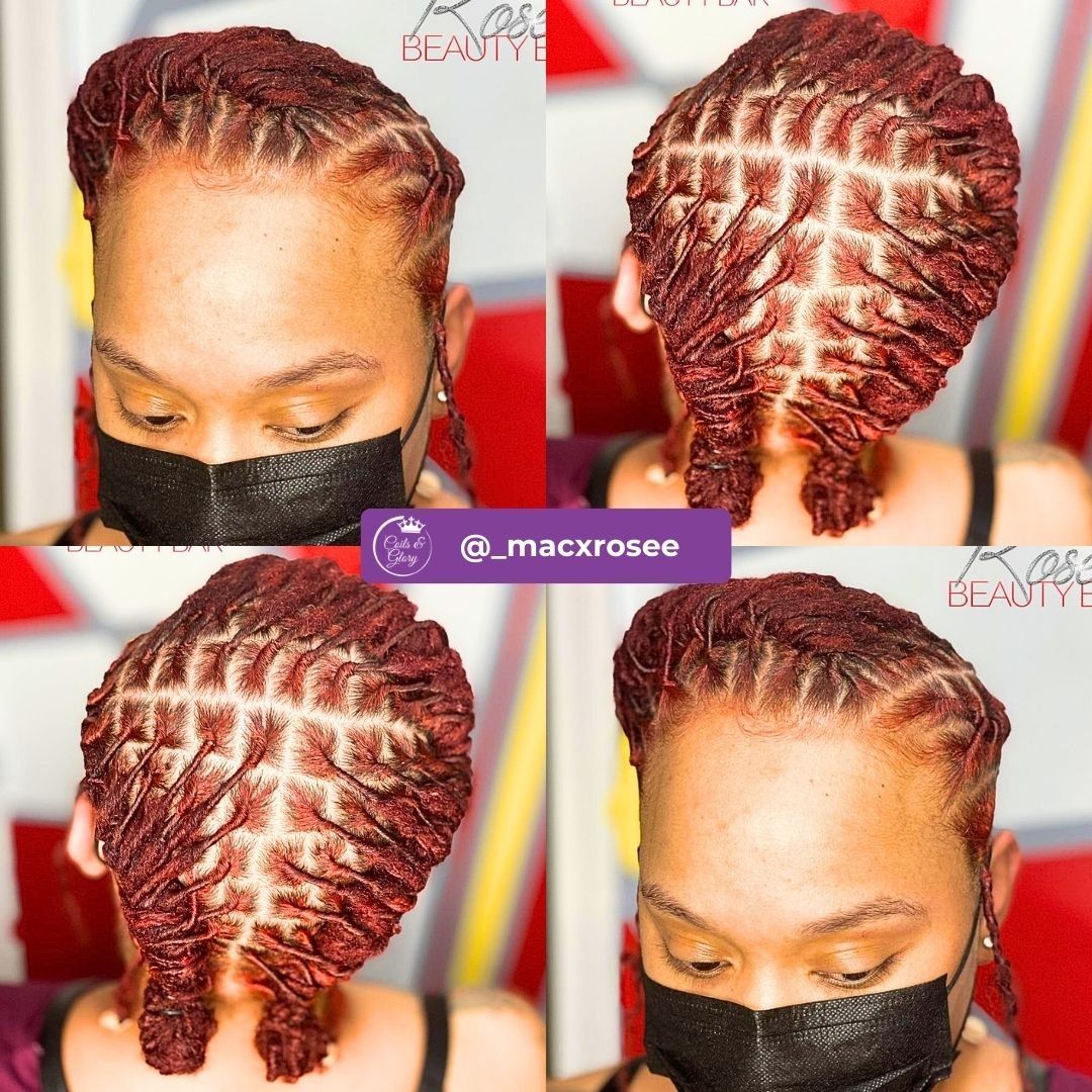 Auburn Dyed locs hairstyle
