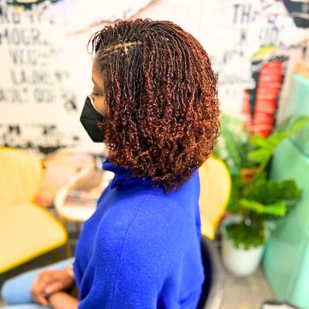 Auburn micro locs