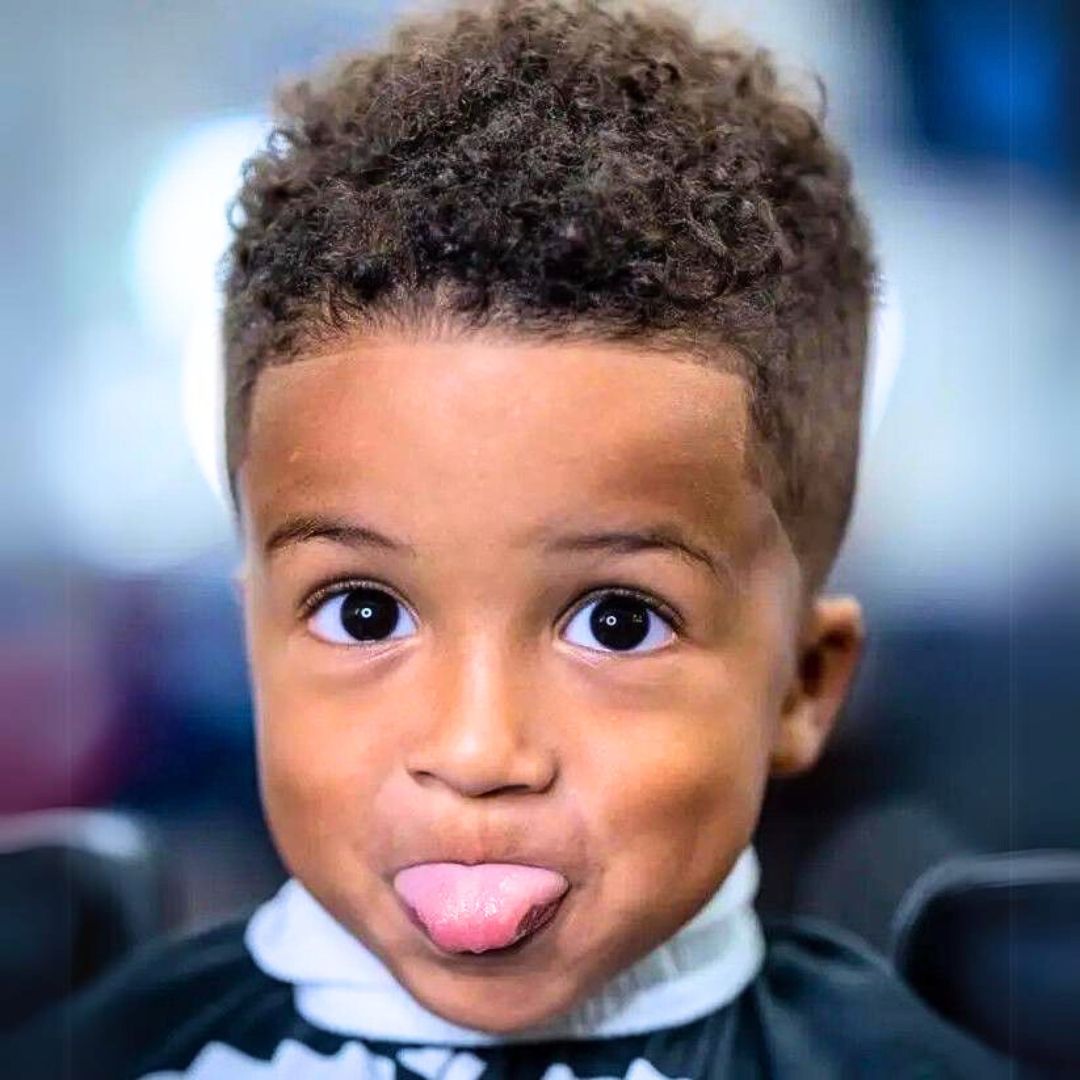 Natural hairstyle for black boys