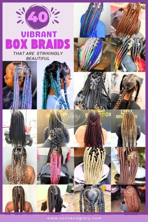 Colorful box braids you should try!