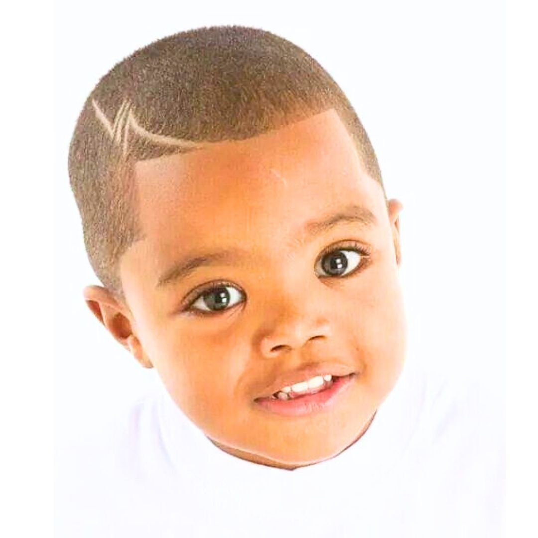 Buzz cut on black boys