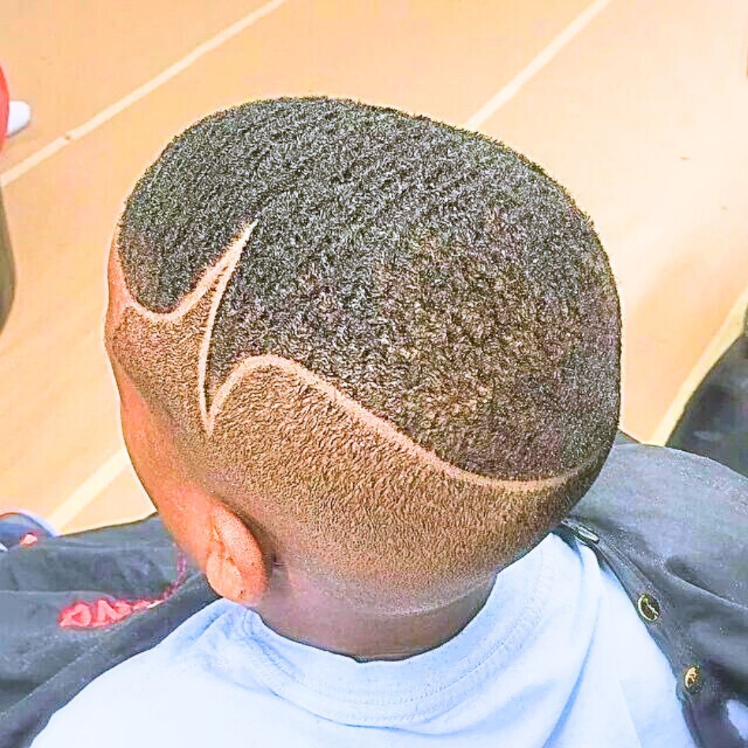 Wavy haircut on young men
