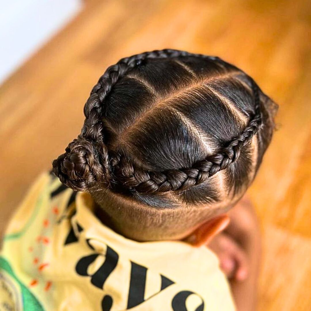 Undercut with braids haircut for your son