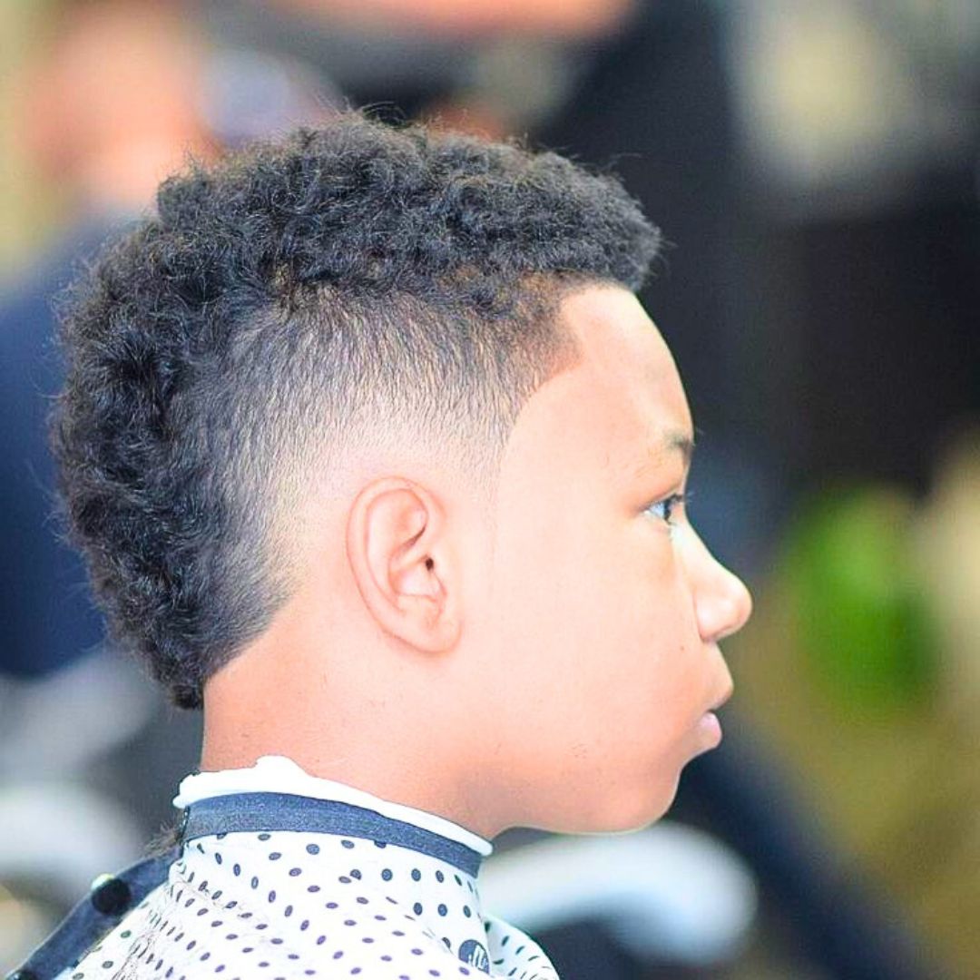 Mohawk haircut on black boys