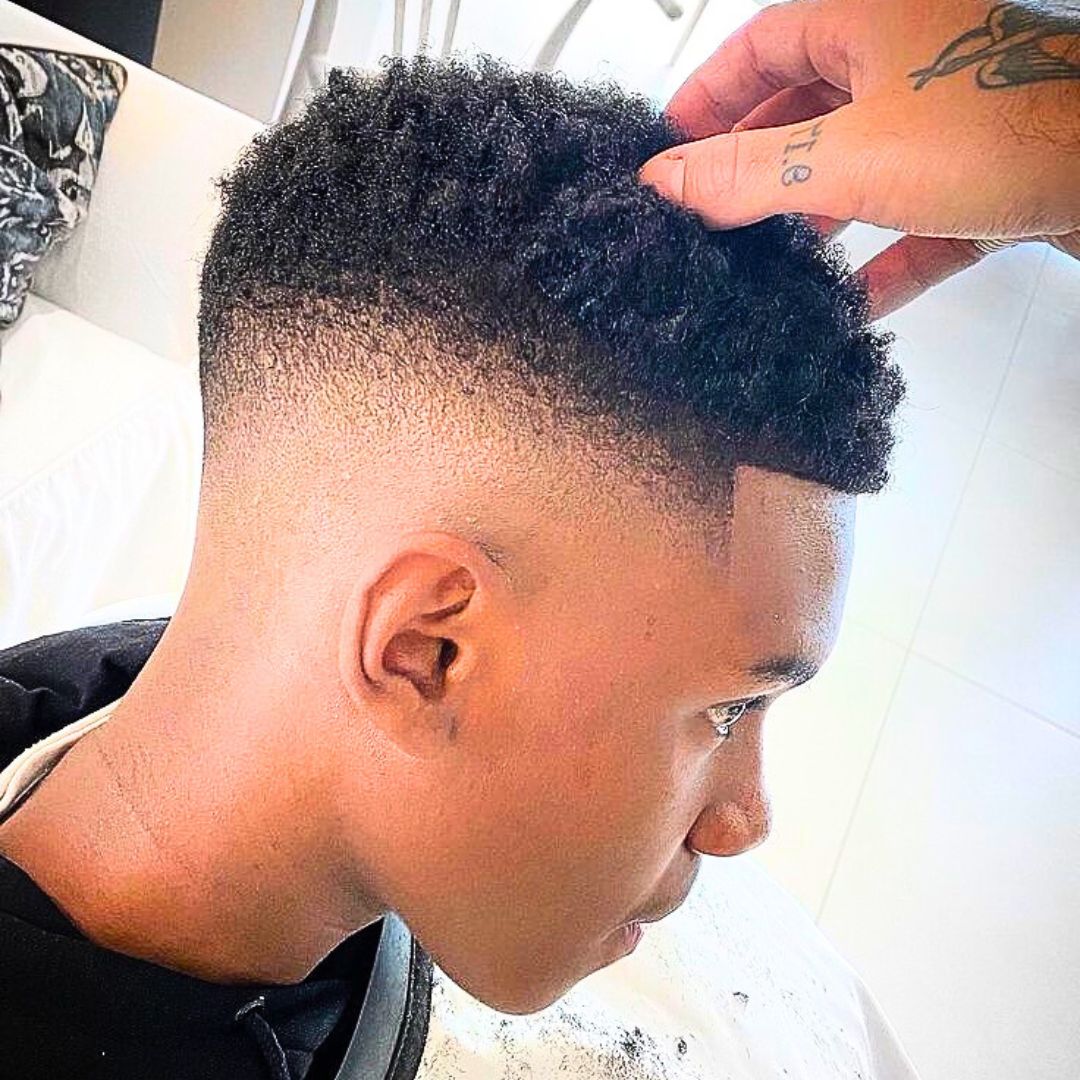 Fade haircut for teenage boys