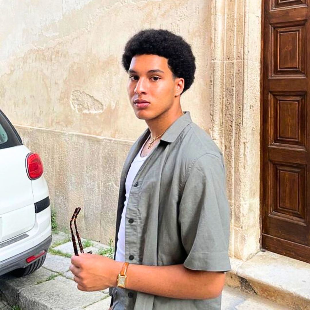 Afro hairstyle for teenage boys