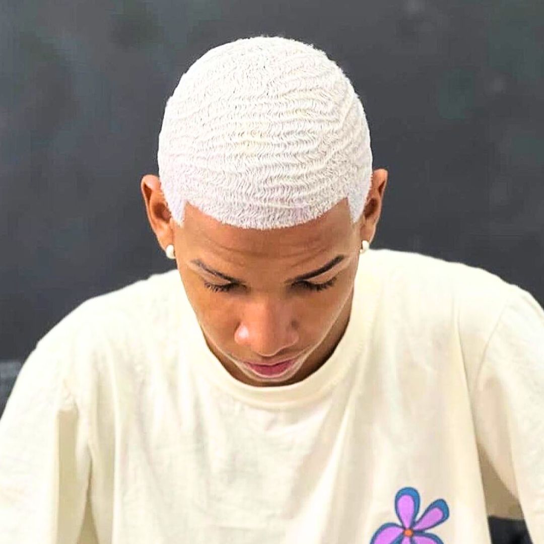 Wavey hair on teenage black boys