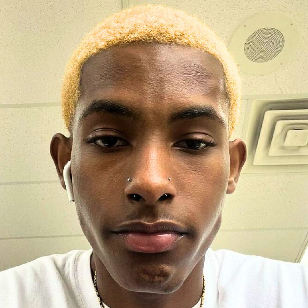 Blonde haircut on men