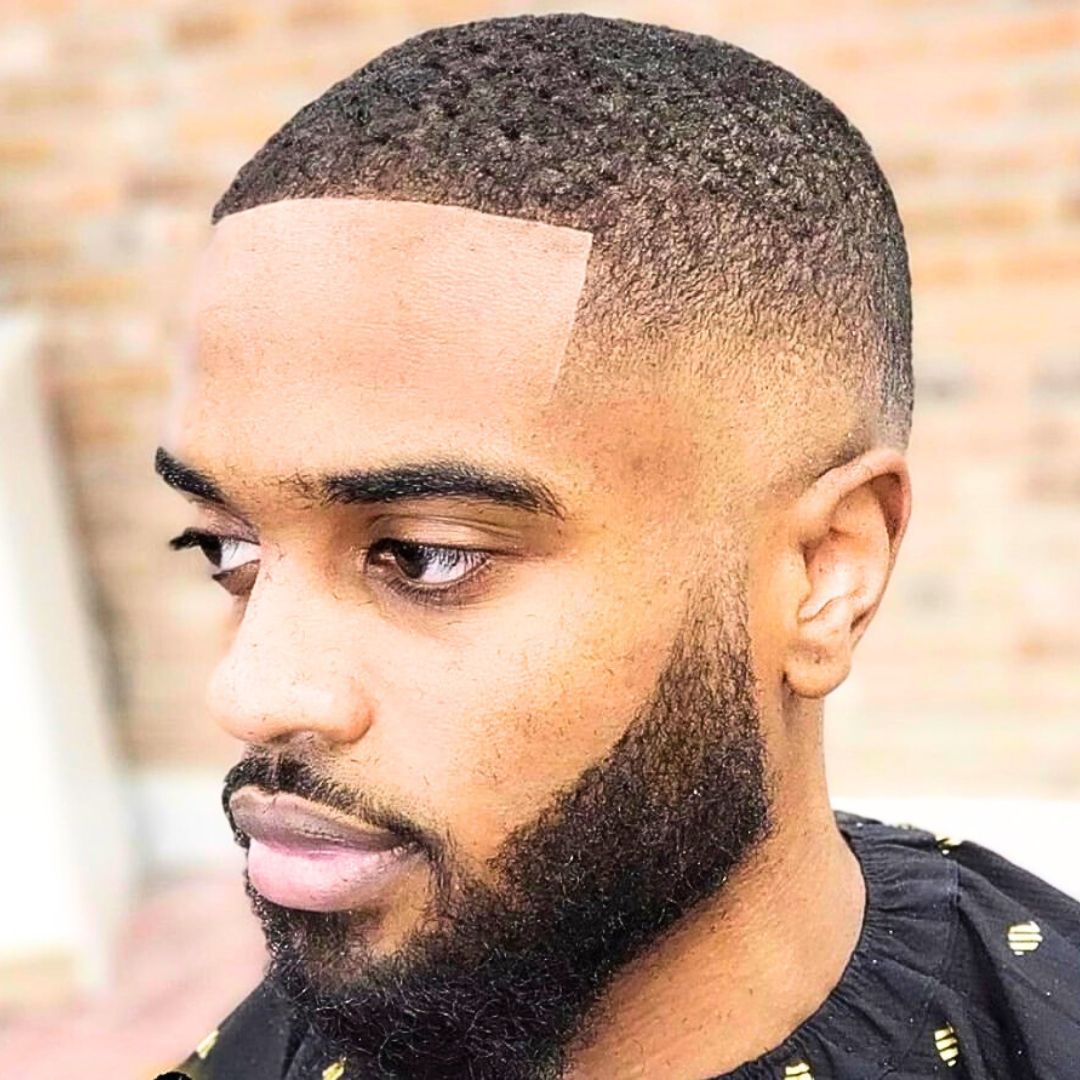 Black men buzz cut