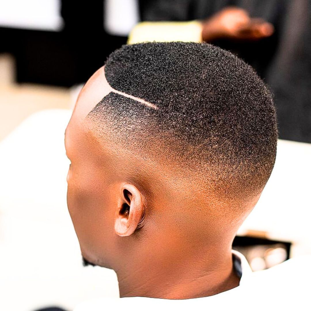 SHort Afro curls on men