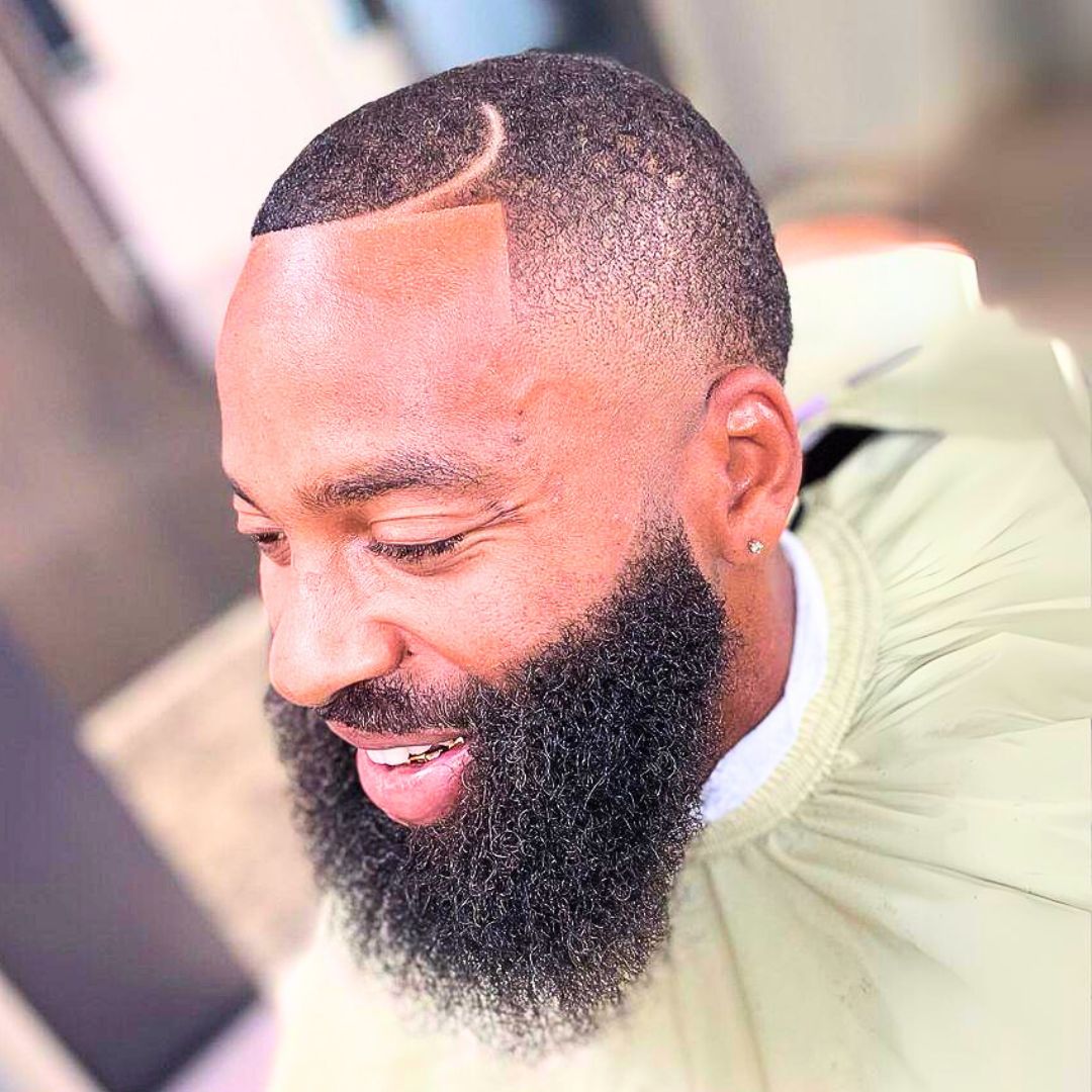 Buzz cut on black men