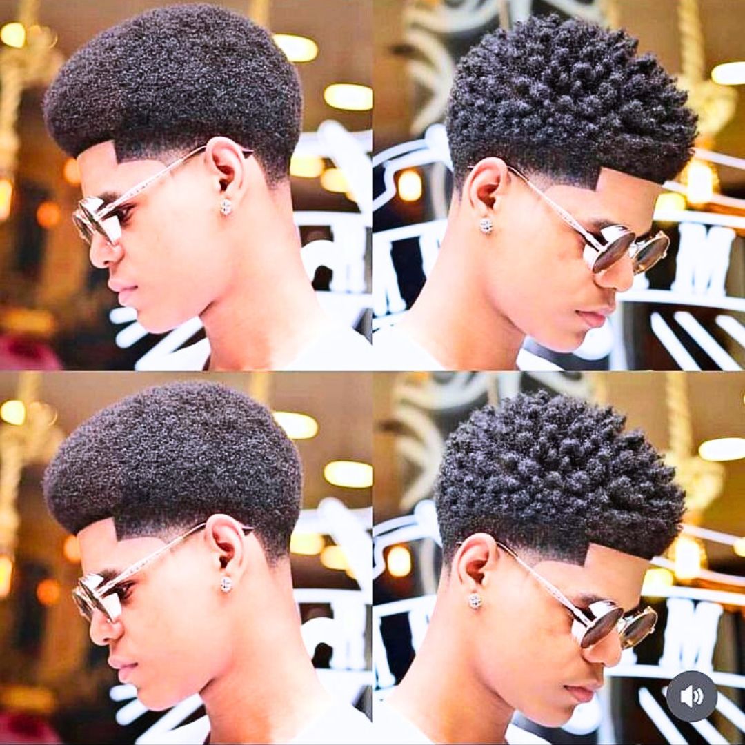 Curly Haircut on black boys