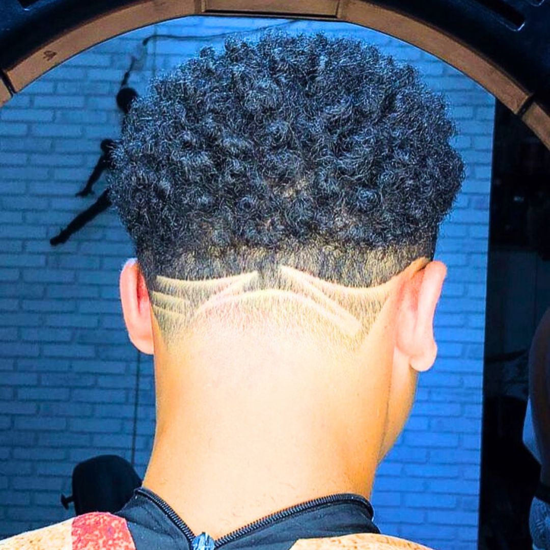 Curly haircut for men