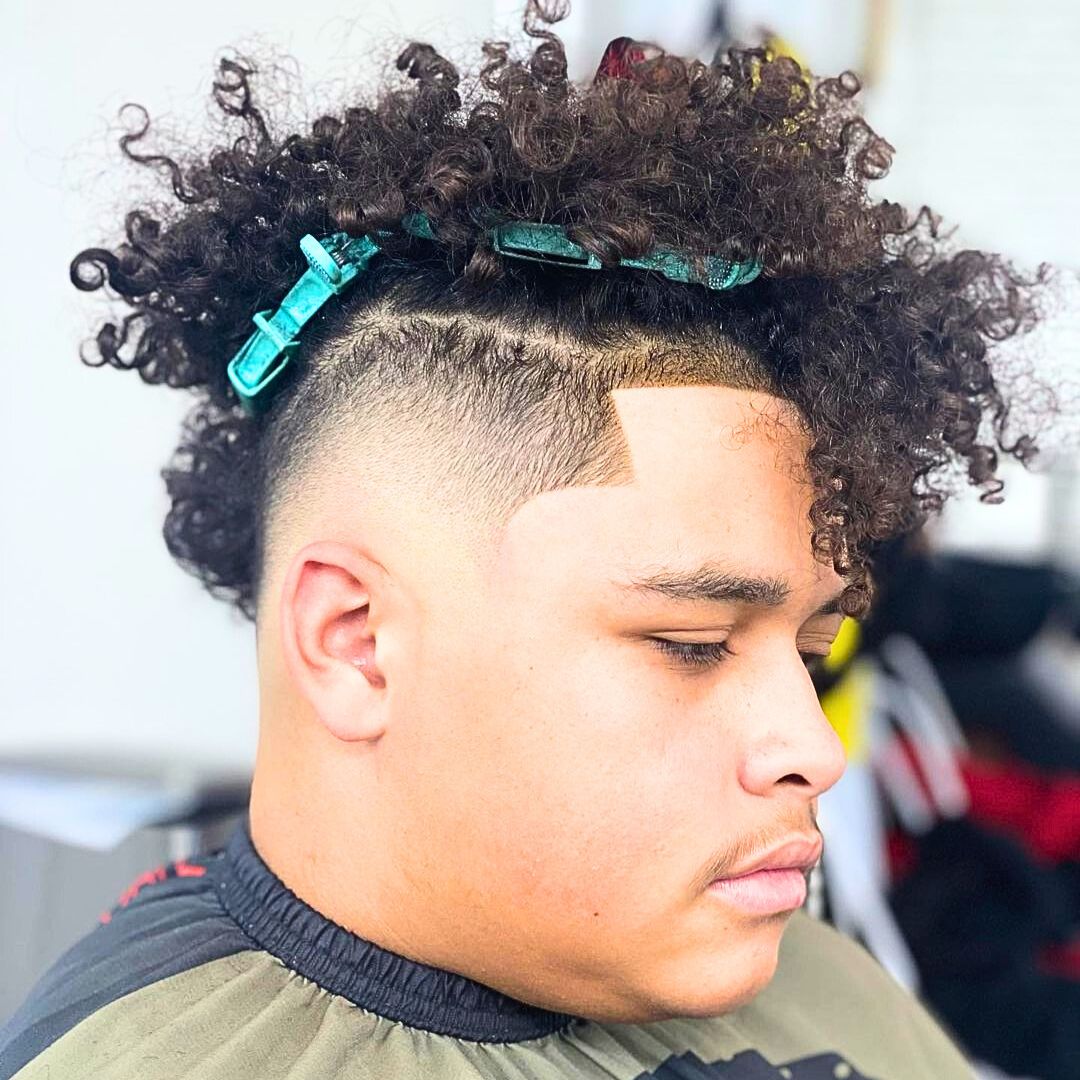 Taper fade haircut on boys