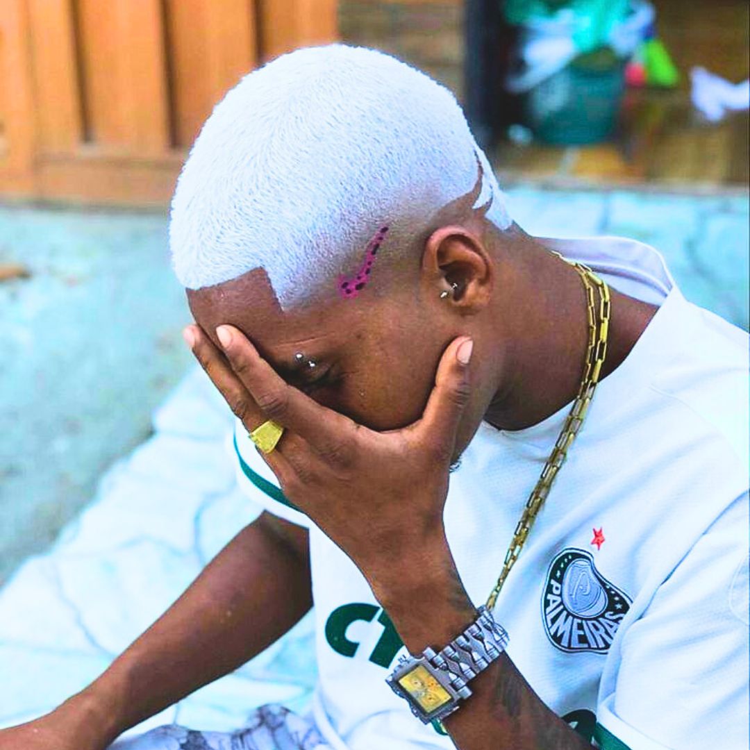 Colored buzz cut for black men