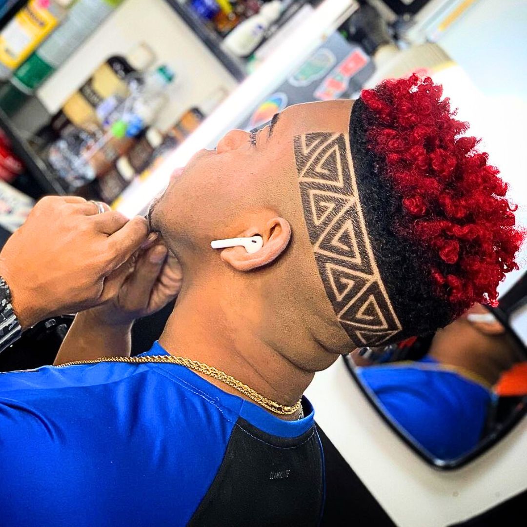 Colored curls on black boys