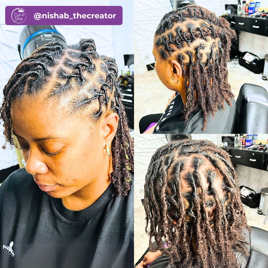 starter locs on black ladies