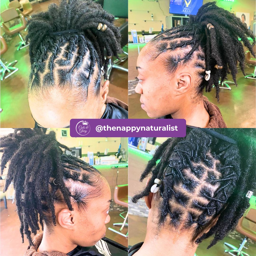 high ponytail dreadlocks on women
